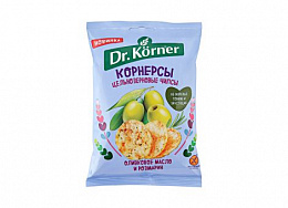 Чипсы кукурузно-рисовые DR KORNER с оливковым маслом и розмарином